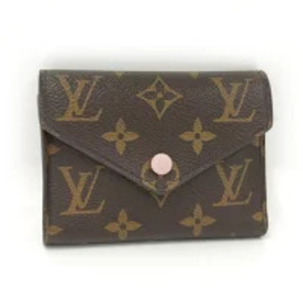 LOUIS VUITTON Portefeuille Victorine Bi fold Wallet Monogram Rose Pink Ballerine